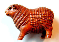 ASTROLOGICAL OJIME BEAD - ARIES SHEEP